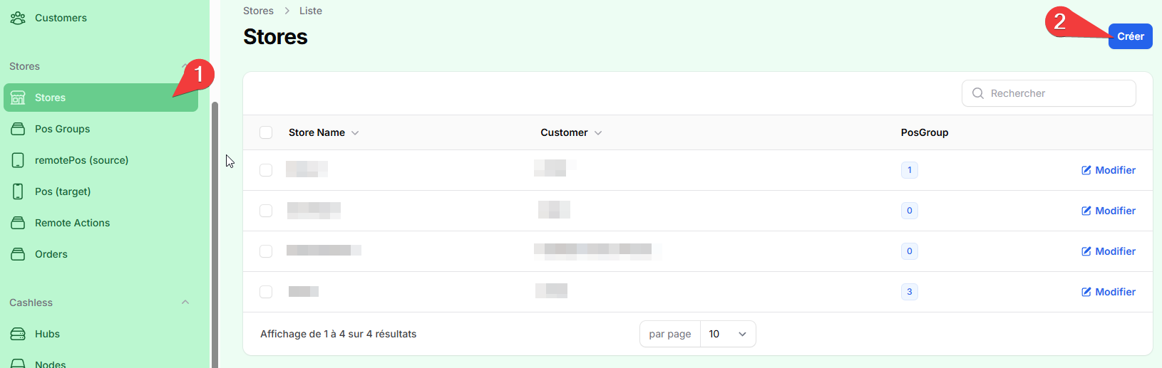 The Store list