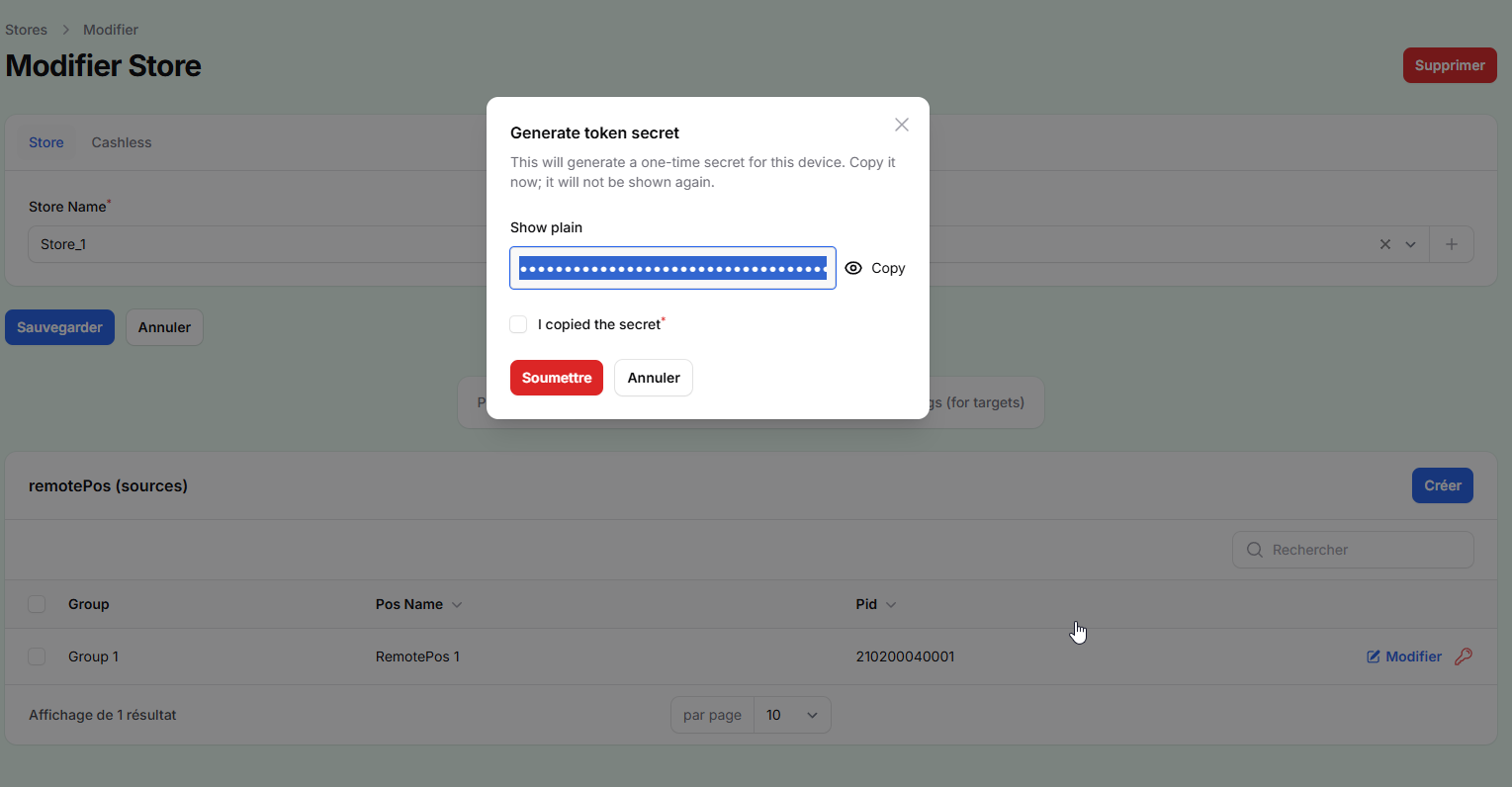 The Remote Pos Secret Popup